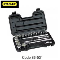 Bộ khẩu 12 cạnh 23 chi tiết hệ mét 1/2” Stanley 86-531 ( 12-30mm )